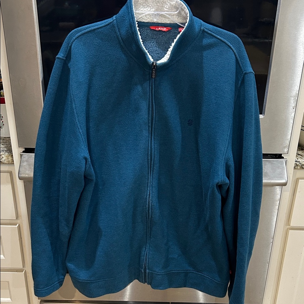 Izod Teal Zip-Up Men's Lightweight Jacket